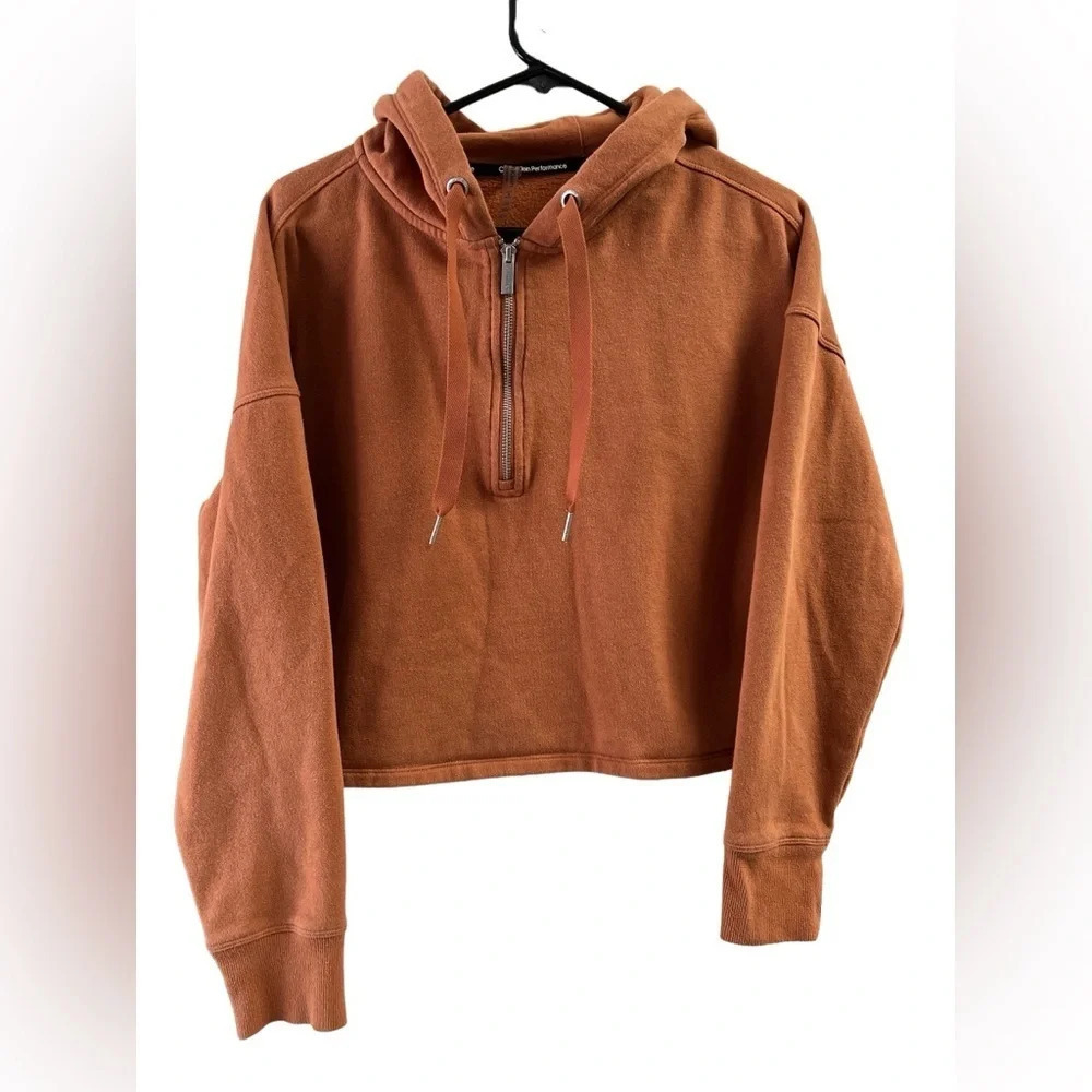 Calvin Klein Performance Orange half zip sweatshirt jacket